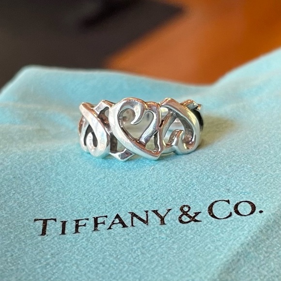 Tiffany & Co. Jewelry - Tiffany & Co. Paloma Picasso .925 Three Loving Heart Ring Size 5.5